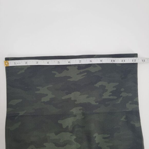 Spanx Look At Me Now Dark Green Camo Seamless High-Waisted Leggings Medium - Picture 5 of 9